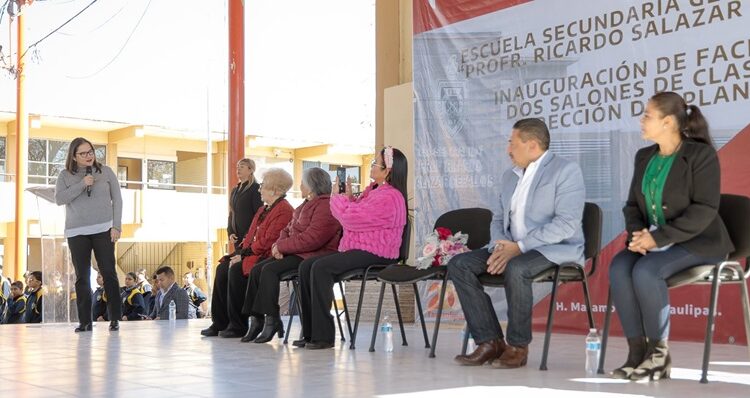 Secretaria visitó la Secundaria General. No. 7 “Prof. Ricardo Salazar Ceballos”, en Matamoros