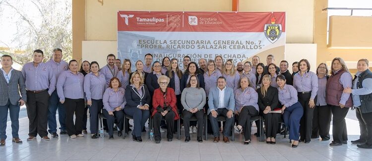 Secretaria visitó la Secundaria General. No. 7 “Prof. Ricardo Salazar Ceballos”, en Matamoros