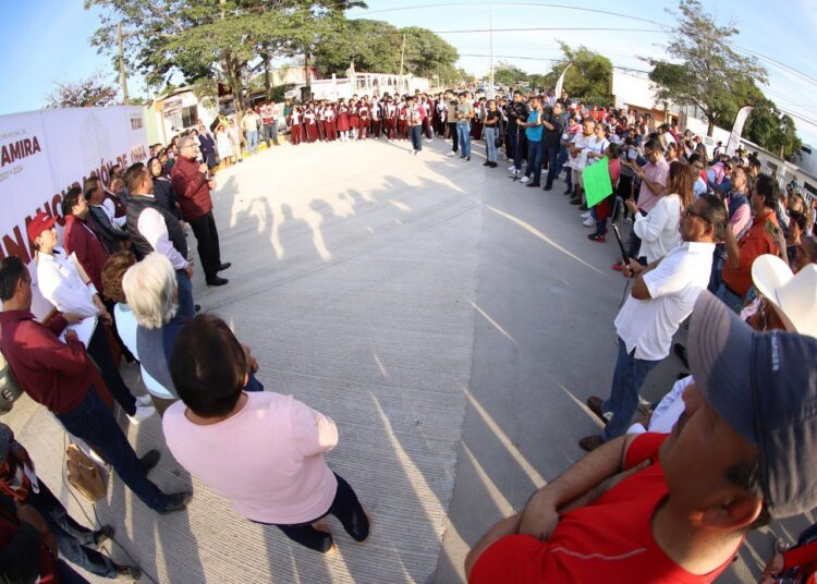 En Altamira, Armando transforma las vialidades de la colonia Petrolera