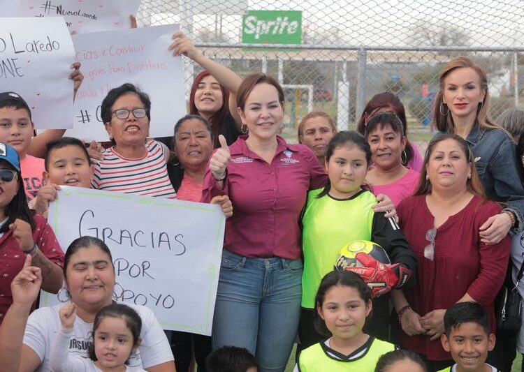 Entrega Carmen Lilia nuevas áreas de recreación en NLD