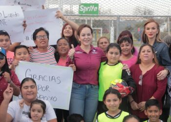 Entrega Carmen Lilia nuevas áreas de recreación en NLD