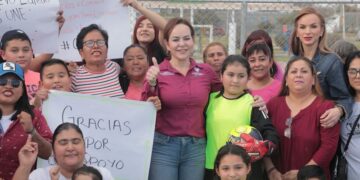 Entrega Carmen Lilia nuevas áreas de recreación en NLD