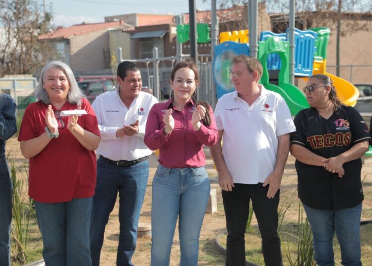 Entrega Carmen Lilia nuevas áreas de recreación en NLD