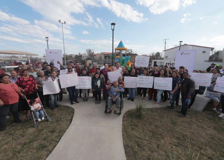 Entrega Carmen Lilia nuevas áreas de recreación en NLD
