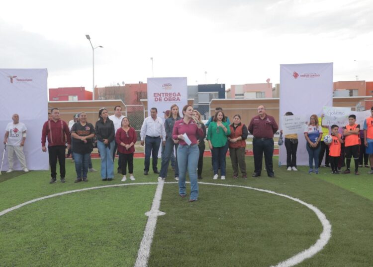 Entrega Carmen Lilia nuevas áreas de recreación en NLD