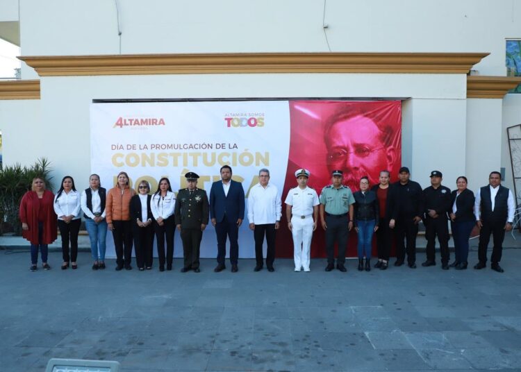 Conmemora Altamira 107 aniversario de la Constitución de México