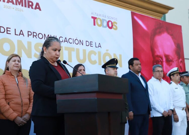 Conmemora Altamira 107 aniversario de la Constitución de México