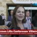 Alcaldesa de NLD, Carmen Lilia Canturosas, al término del Informe del Gobernador de Tamaulipas