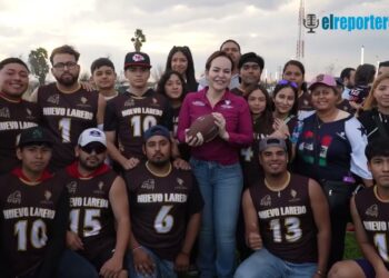Inaugura Carmen Lilia en NLD las canchas deportivas y recreativas de «El Laguito»