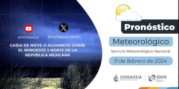 #PronósticodelTiempo para hoy Domingo 11 de febrero de 2024