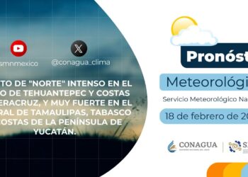 #PronósticodelTiempo para hoy Domingo 18 de febrero de 2024