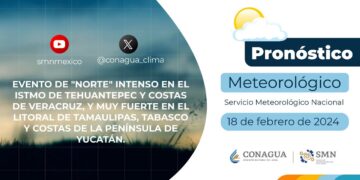 #PronósticodelTiempo para hoy Domingo 18 de febrero de 2024