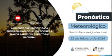#PronósticodelTiempo para hoy Domingo 25 de febrero de 2024