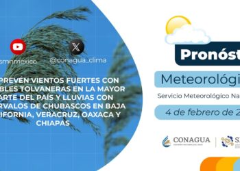 #PronósticodelTiempo para hoy Domingo 4 de febrero de 2024