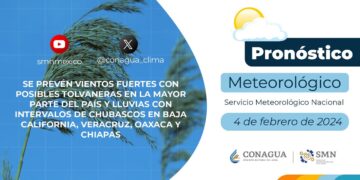 #PronósticodelTiempo para hoy Domingo 4 de febrero de 2024