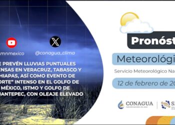 #PronósticodelTiempo para hoy Lunes 12 de febrero de 2024