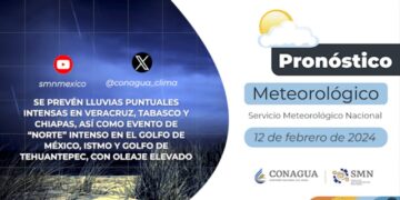 #PronósticodelTiempo para hoy Lunes 12 de febrero de 2024