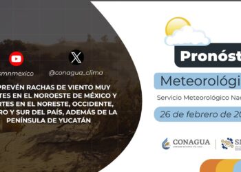 #PronósticodelTiempo para hoy Lunes 26 de febrero de 2024