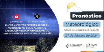 #PronósticodelTiempo para hoy Martes 27 de febrero de 2024