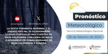 #PronósticodelTiempo para hoy Martes 6 de febrero de 2024