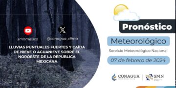 #PronósticodelTiempo para hoy Miércoles 7 de febrero de 2024