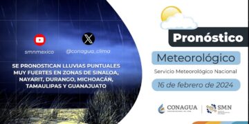 #PronósticodelTiempo para hoy Viernes 16 de febrero de 2024