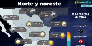 #PronósticodelTiempo para hoy Viernes 9 de febrero de 2024