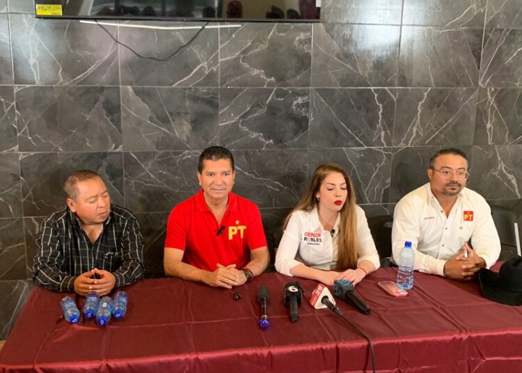 Candidatos del PT al Senado por Tamaulipas, Francisco Chavira y Cendy Robles en NLD