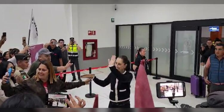 Claudia Sheinbaum llegó a Reynosa