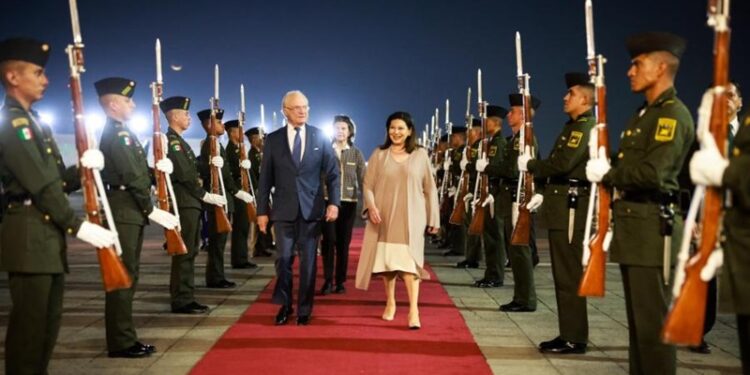 Reyes de Suecia llegaron a México