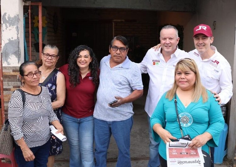 Va Carlos Canturosas y candidatos a senadores de MORENA, PT y Verde