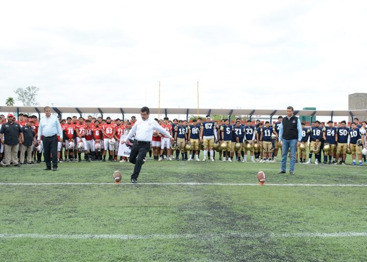 Inaugura Dámaso Anaya torneo de futbol americano de la UAT categoría intermedia