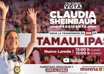 Mitin de Claudia Sheinbaum en Nuevo Laredo, Tamaulipas