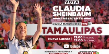 Mitin de Claudia Sheinbaum en Nuevo Laredo, Tamaulipas