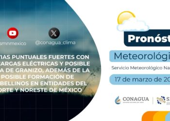 #PronósticodelTiempo para hoy Domingo 17 de marzo de 2024