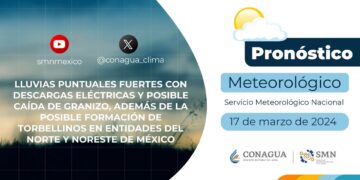 #PronósticodelTiempo para hoy Domingo 17 de marzo de 2024