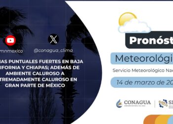 #PronósticodelTiempo para hoy Jueves 14 de marzo de 2024