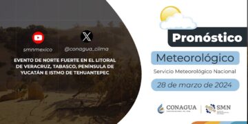 #PronósticodelTiempo para hoy Jueves 28 de marzo de 2024