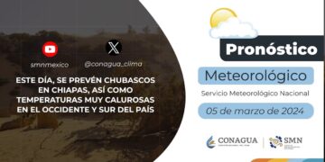#PronósticodelTiempo para hoy Martes 05 de marzo de 2024