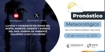 #PronósticodelTiempo para hoy Martes 12 de marzo de 2024