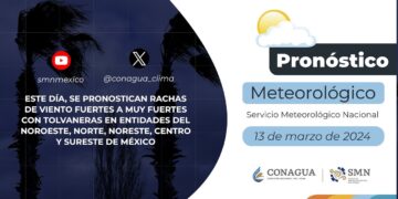 #PronósticodelTiempo para hoy Miércoles 13 de marzo de 2024