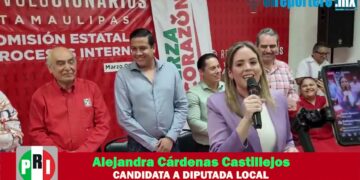 Registro de Alejandra Cárdenas, como precandidata a Diputada Local por Ciudad Victoria por el PRI