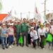 Carlos Peña Ortiz, fue recibido con entusiasmo en su 3.er día de campaña