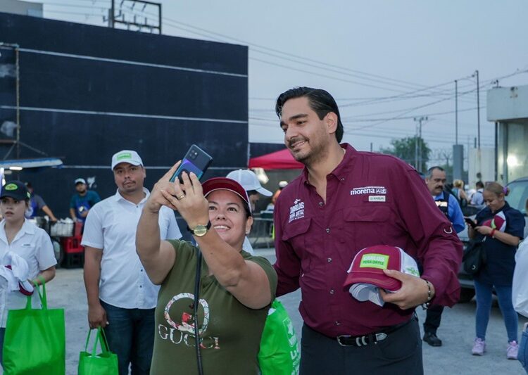 Carlos Peña arranca muy temprano cuarto día de campaña