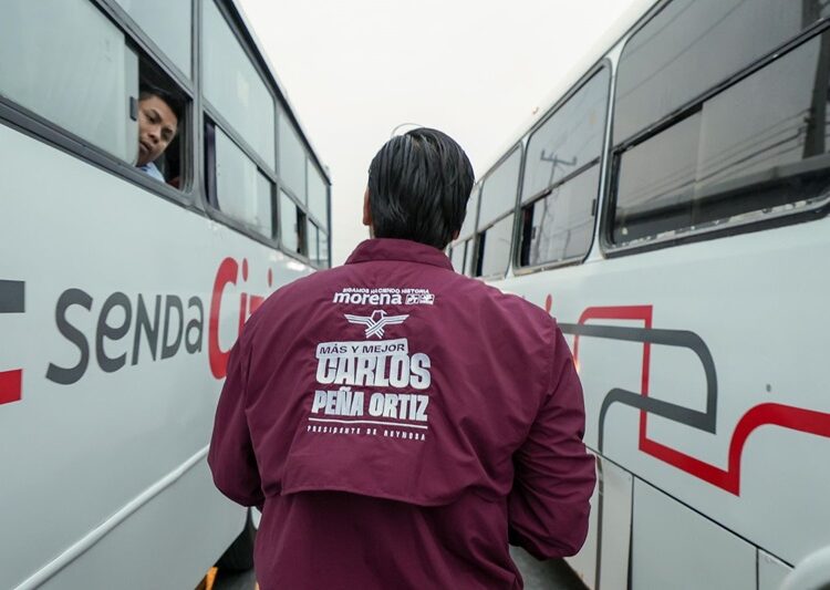 Carlos Peña arranca muy temprano cuarto día de campaña