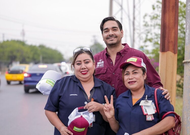 Carlos Peña arranca muy temprano cuarto día de campaña