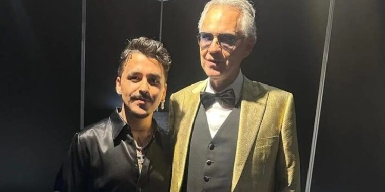 Christian Nodal cantará junto a Andrea Bocelli en ‘The Concert of a Lifetime’
