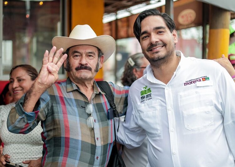 Ciudadanos respaldan programas y proyectos de Carlos Peña Ortiz