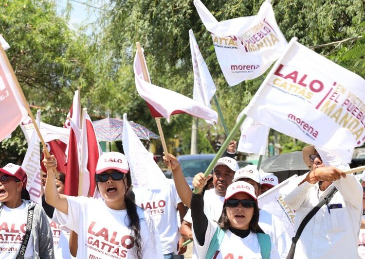 Crece ola guinda en Victoria y fortalece a Lalo Gattás