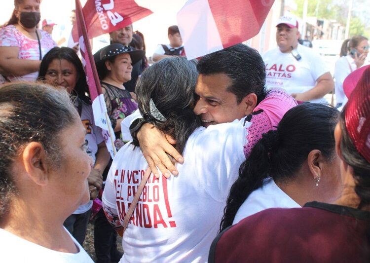 Crece ola guinda en Victoria y fortalece a Lalo Gattás